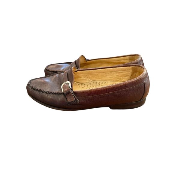 Martin Dingman Classic Diamond Mens 10M Buckle Loafer Brown Slip On Shoe main image 14